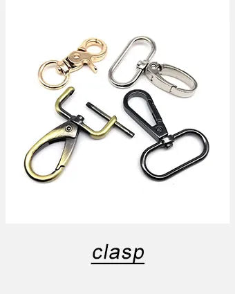 Metal Swivel Lobster Spring O Ring Leather Bag Handbag Strap Connector Pendant Keyring Key Ring Dog Chain Snap Clasp Trigger DIY