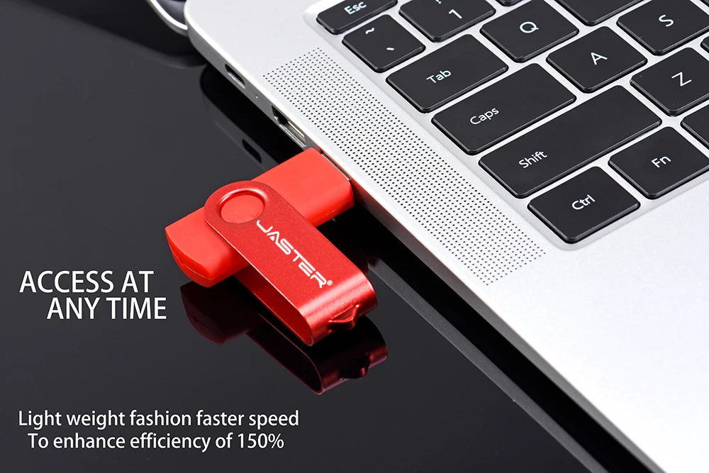 JASTER Plastic Rotatable USB 2.0 Flash Drive 128GB Free Key Chain Colorful Memory Stick 64GB Creative Gift Pen Drive 32GB 16GB