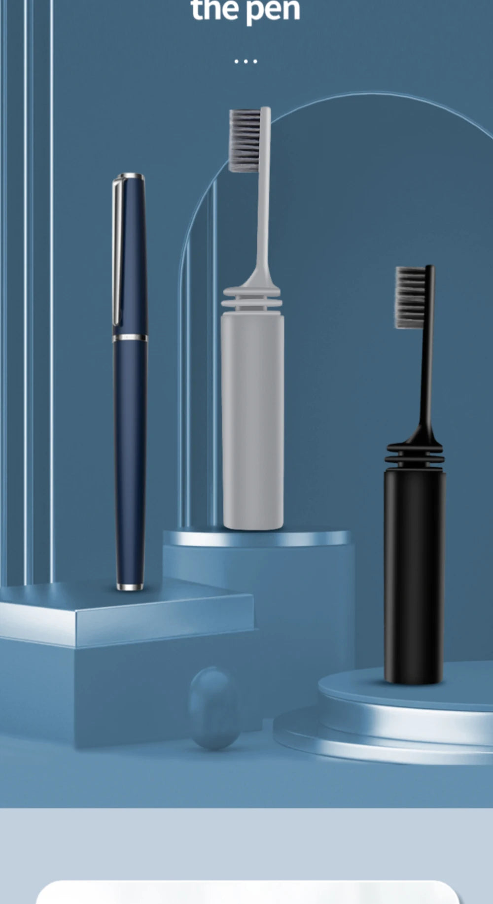 Travel Toothbrush Outdoor Camping Portable Folding Small Tooth Brush Traveling Toothbrushes for Adults Teeth Brushes