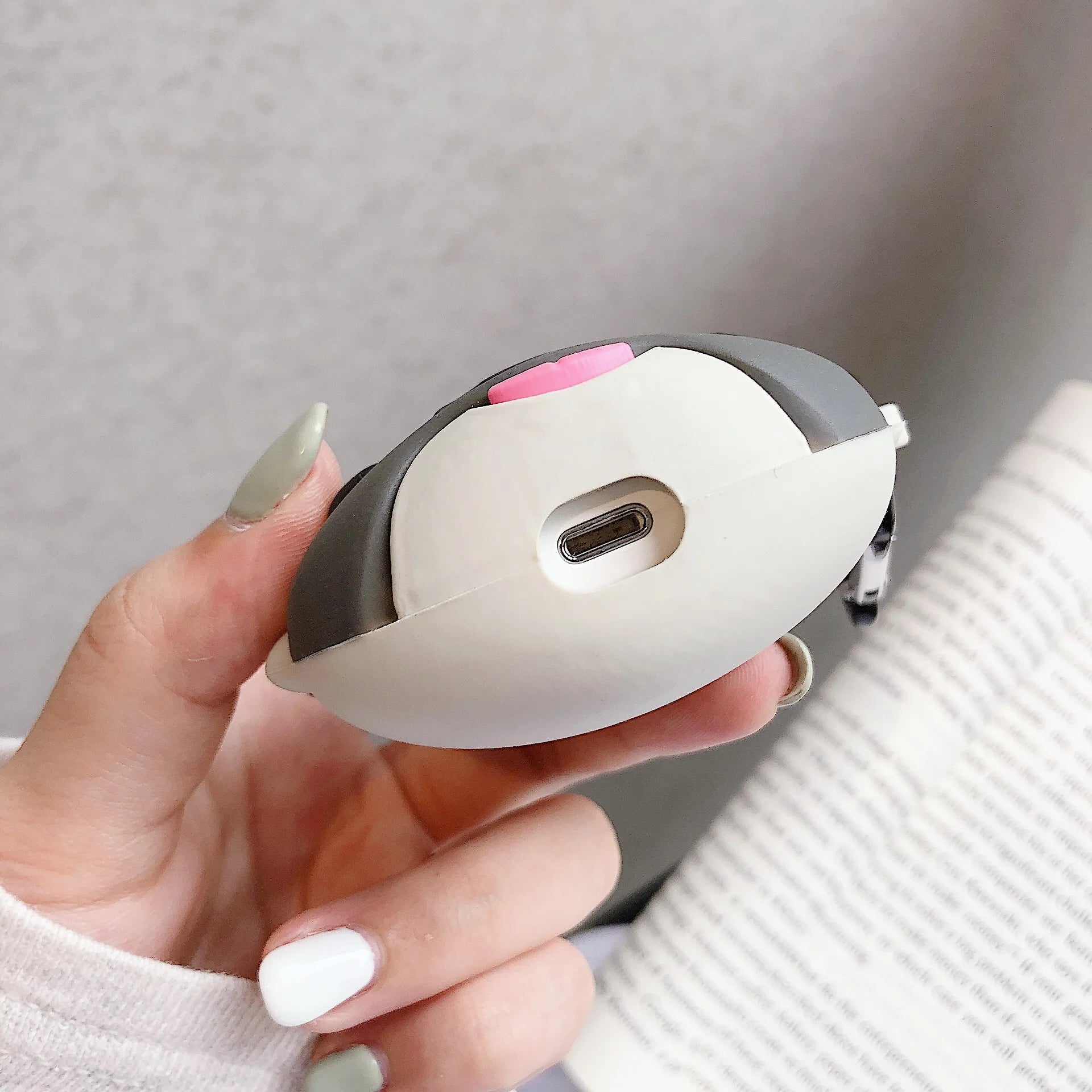 Headphone Case For Airpods 4 case  2 1 2Pro pro3 case Shell Cute Cartoon Popular Caw Design Silicone Ear Buds case with Hook