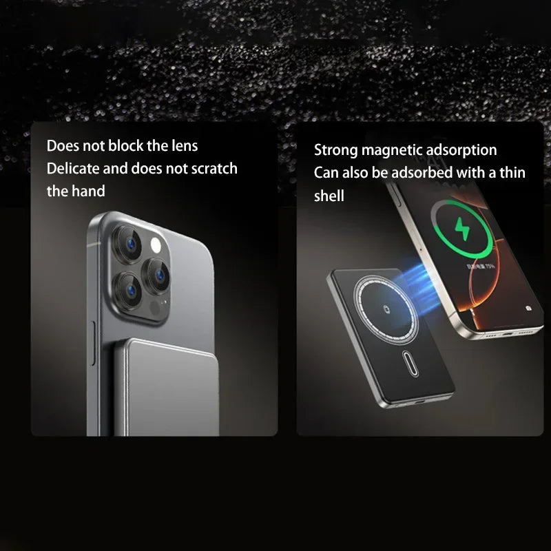 OnePlus 50000mAh Magnetic Wireless Power Bank PD 22.5W High Quality Alloy Fast And Thin Charger Portable Powerbank For Magsafe