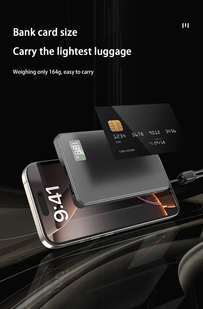 OnePlus 50000mAh Magnetic Wireless Power Bank PD 22.5W High Quality Alloy Fast And Thin Charger Portable Powerbank For Magsafe