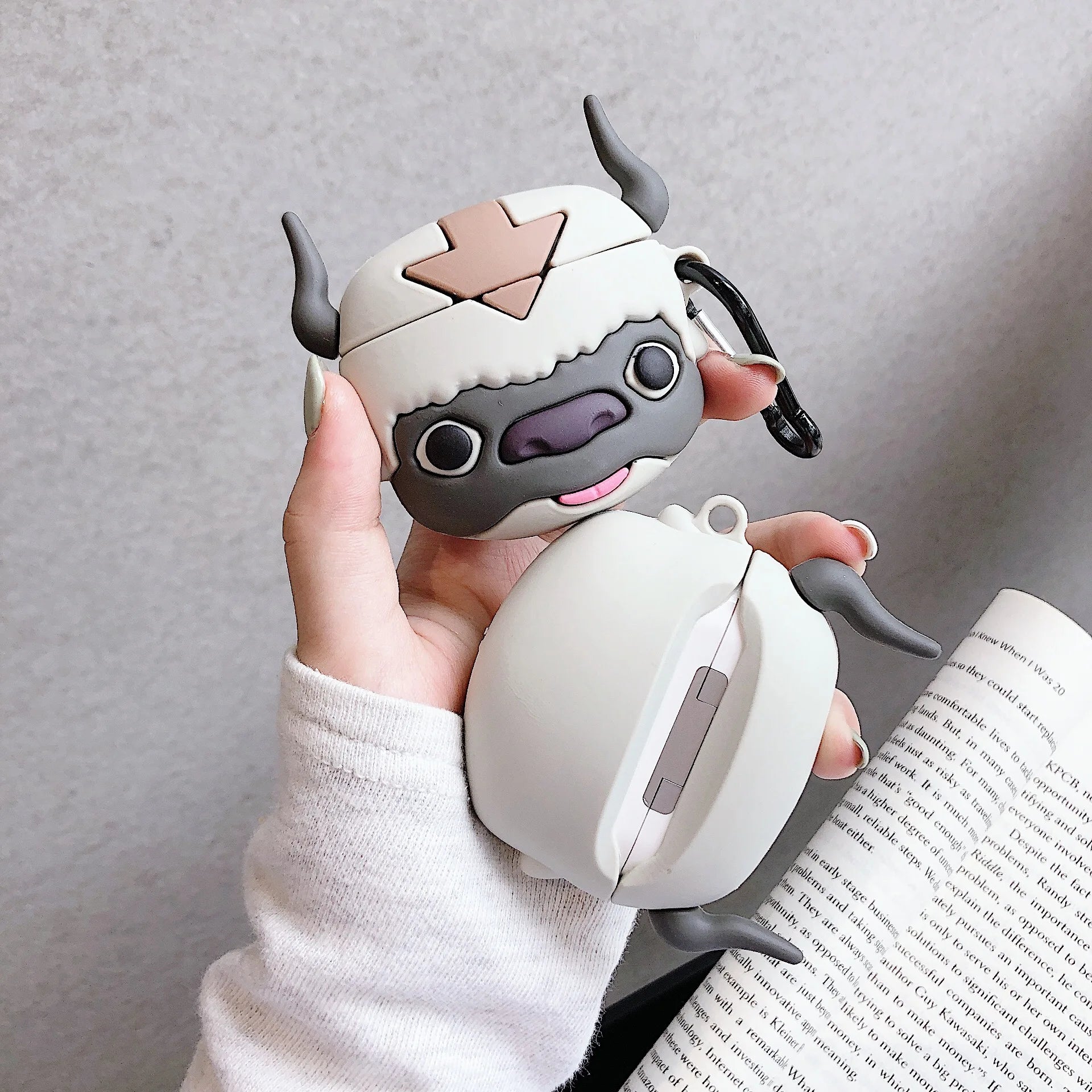 Headphone Case For Airpods 4 case  2 1 2Pro pro3 case Shell Cute Cartoon Popular Caw Design Silicone Ear Buds case with Hook