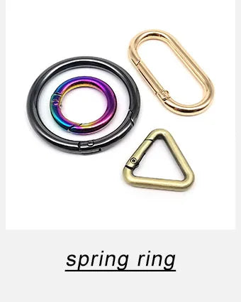 Metal Swivel Lobster Spring O Ring Leather Bag Handbag Strap Connector Pendant Keyring Key Ring Dog Chain Snap Clasp Trigger DIY